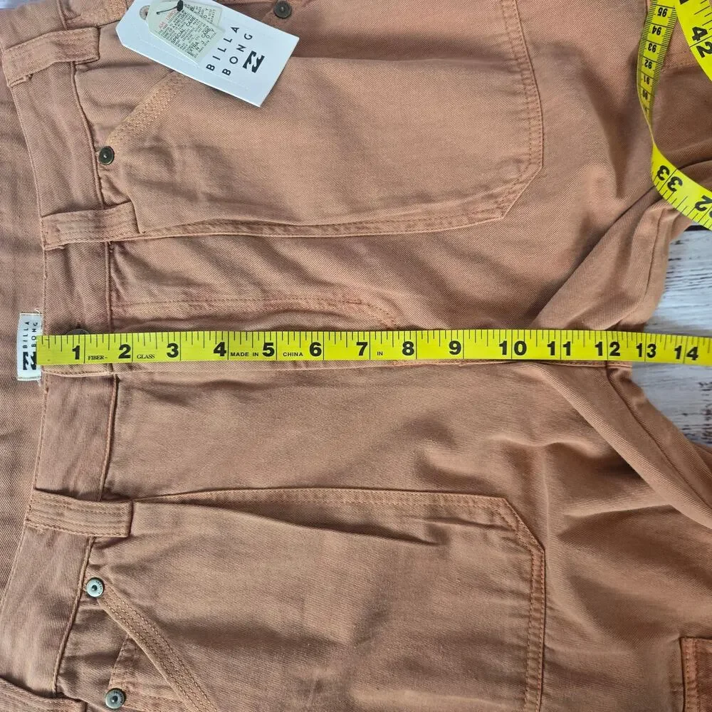 Billabong Walk Along Cargo Pants in Sunburnt Brown 27 Skater Earthy Granola NWT - Picture 12 of 14